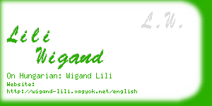 lili wigand business card